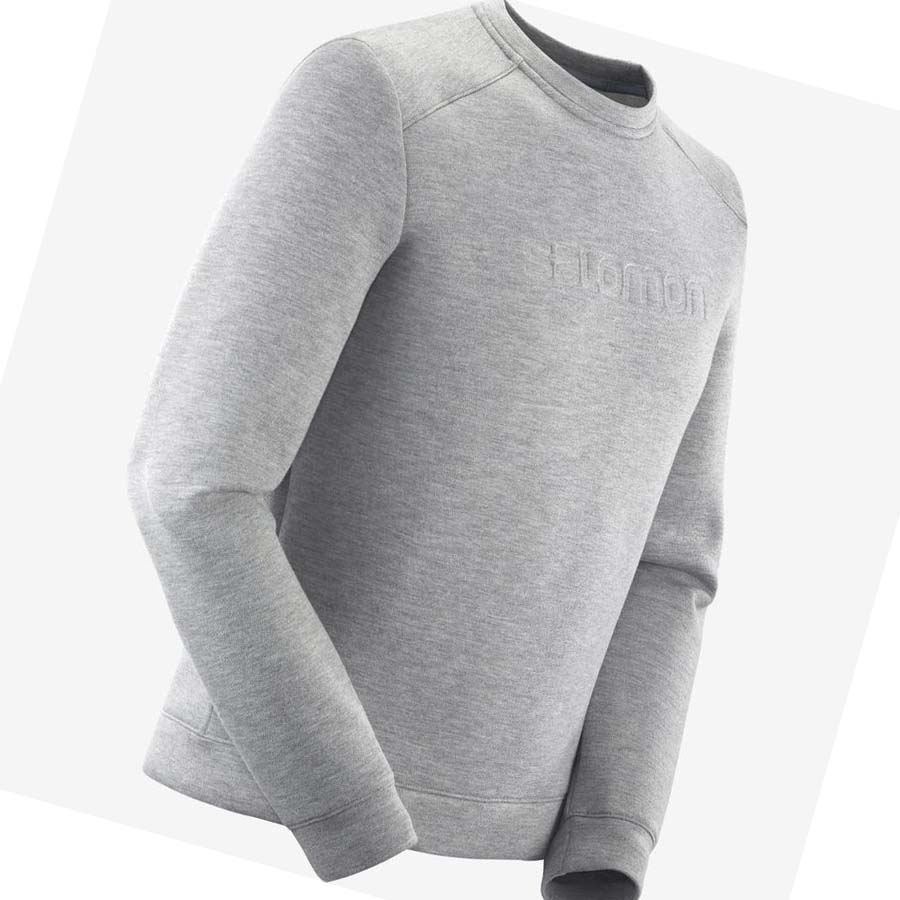 Sudadera Con Capucha Salomon ESSENTIAL WARM Hombre Grises | MX 3219ZUT